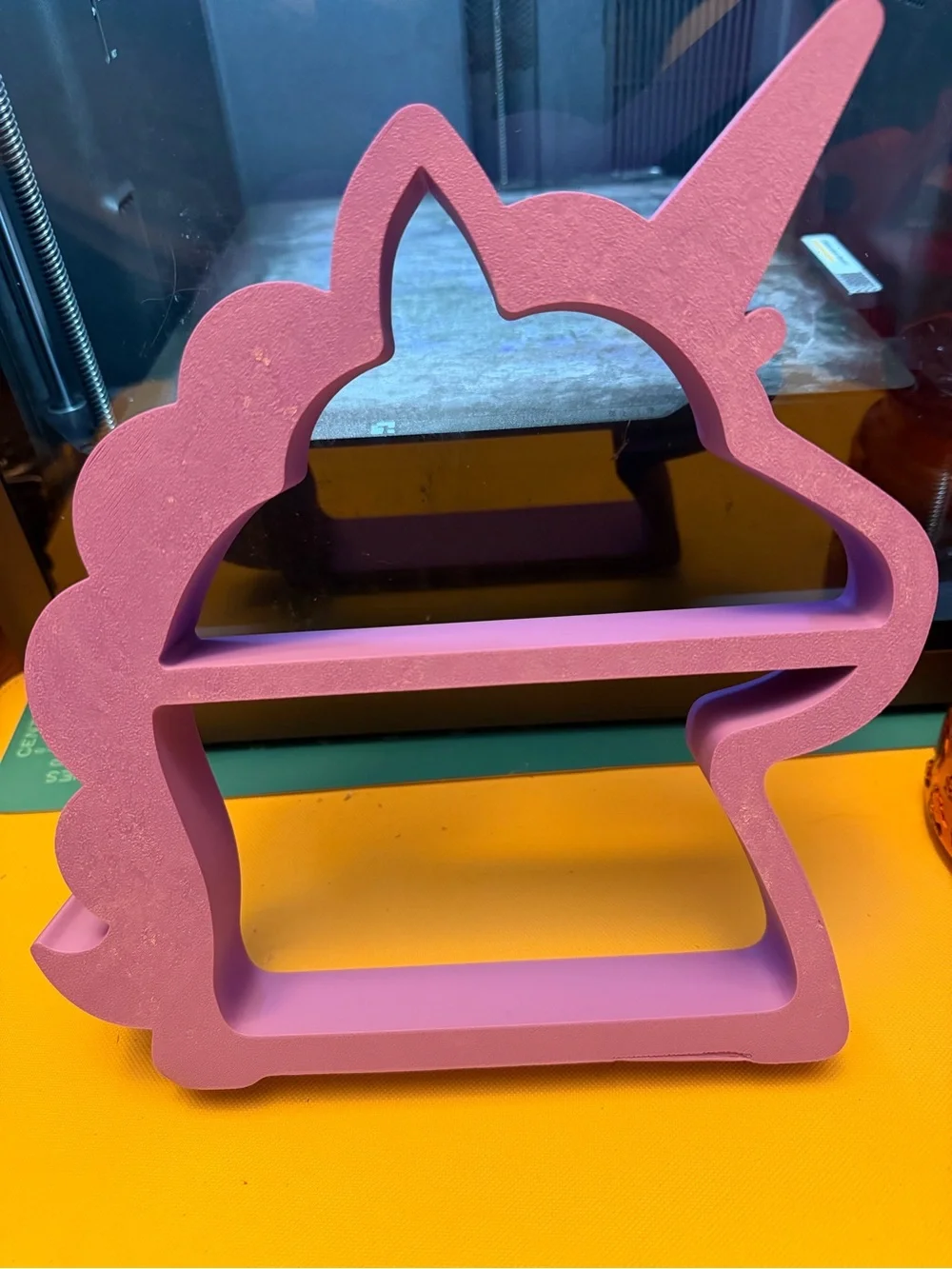 Cute pastel purple unicorn shelf or wall miniature display shelf!